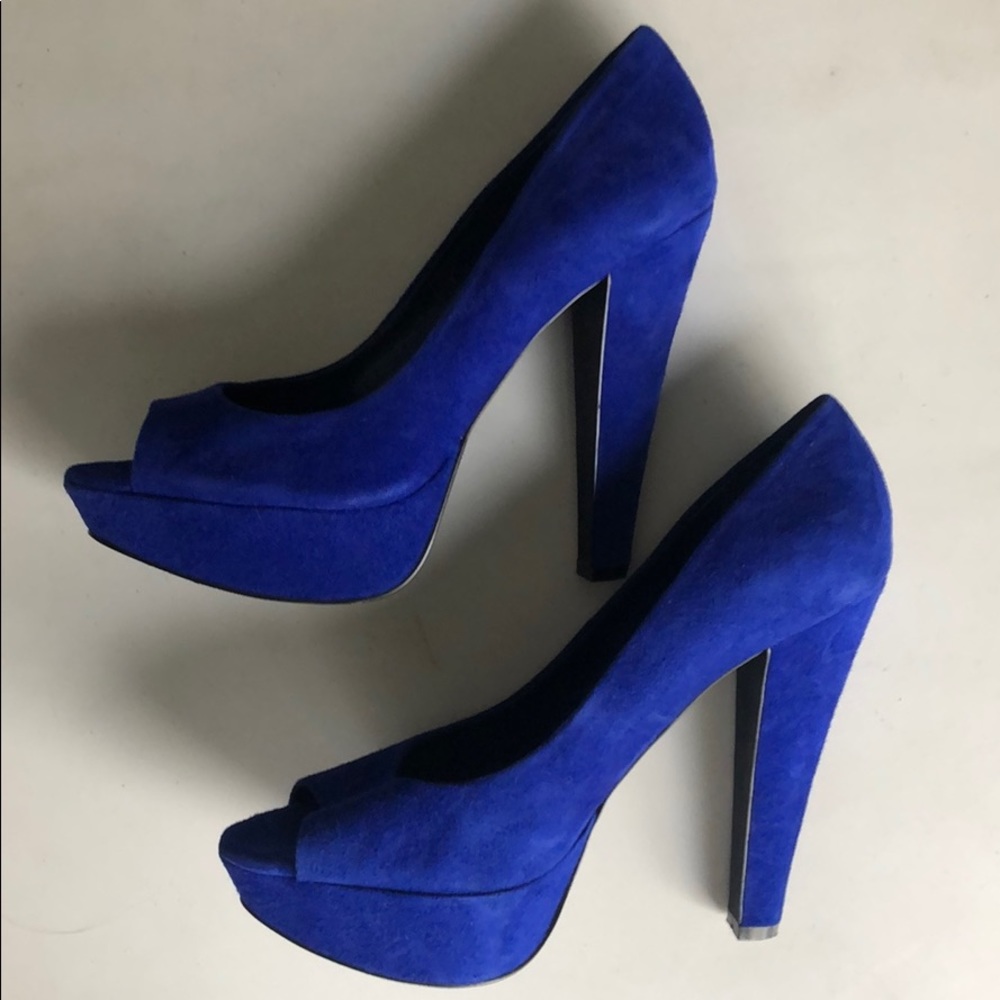 Leather suede High heels
